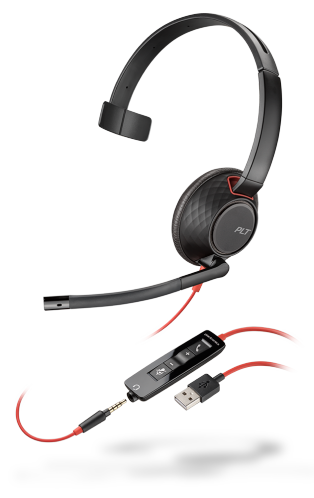 POLY-HP | Blackwire C5210 USB - Áudio HD USB/USB-C