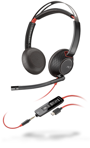 PLANTRONICS | Blackwire C5220 USB-C - Som estéreo HI-FI