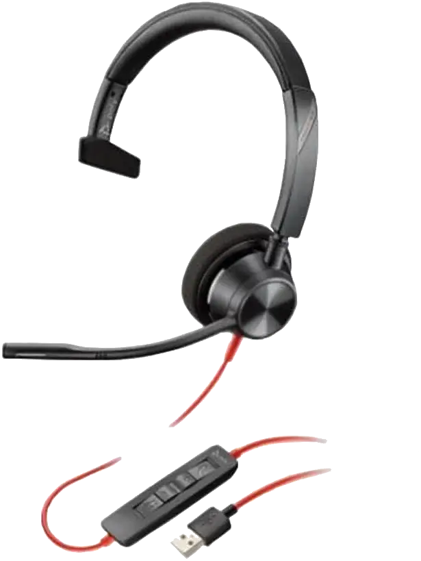 POLY-HP | Blackwire 3310 - Fone de ouvido com fio