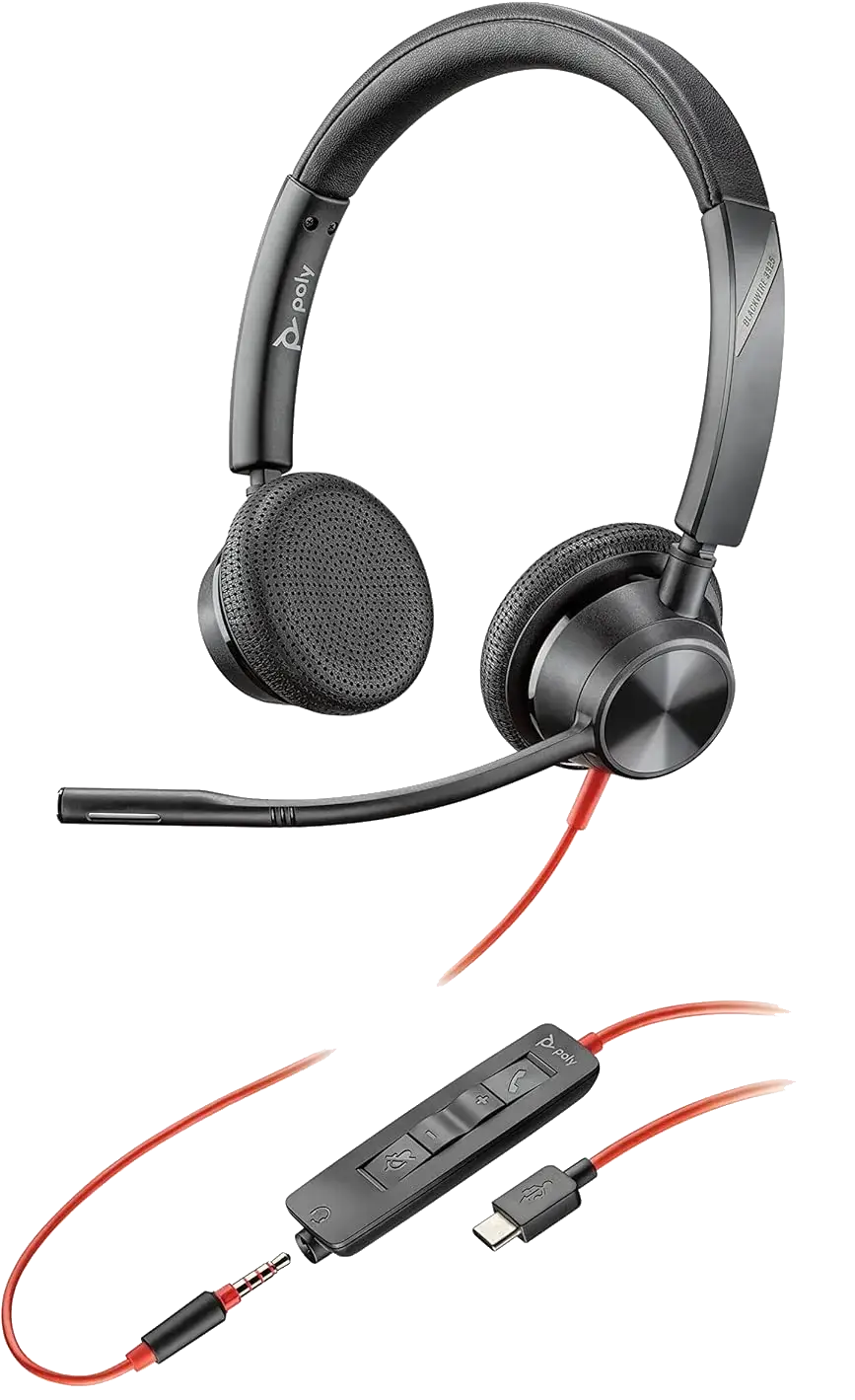 POLY-HP | Blackwire 3325 - Headset intuitivo e elegante.
