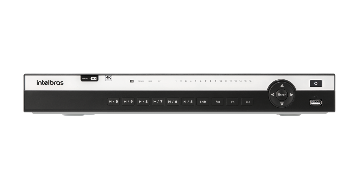 INTELBRAS | MHDX 5216 - Gravador Digital Vídeo 16 Canais 4K