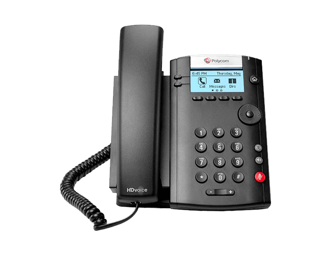 POLYCOM | VVX 201 - Telefone SIP de duas linhas HD Voice