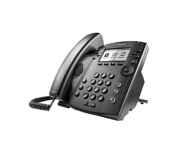 POLYCOM | Série VVX 300 - Telefone de 6 linhas HD Voice