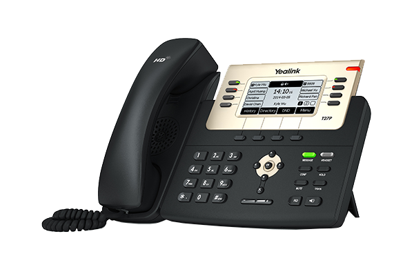 YEALINK | T27P - Telefone LCD 3,66″ Voz HD Até 6 contas SIP