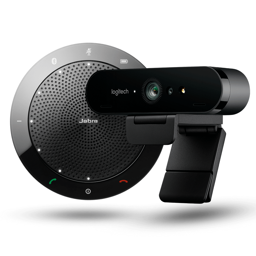 LOGITECH | Brio + Speak 510 - Webcam Ultra HD + Alto falante