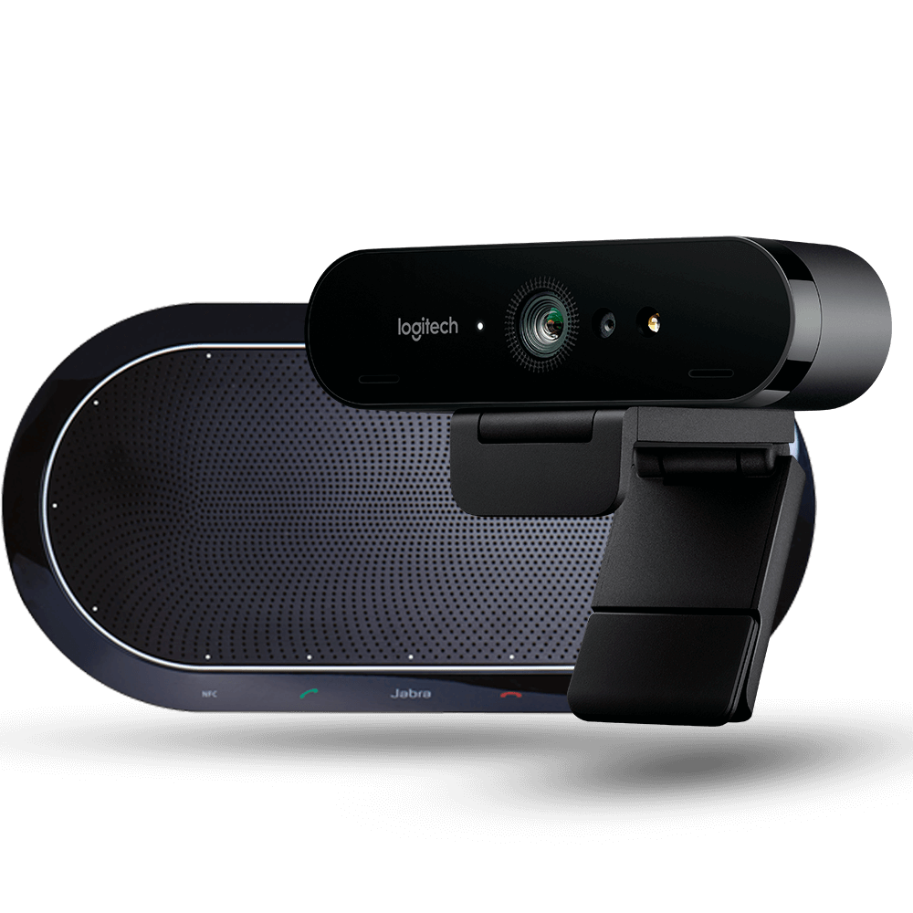 LOGITECH | Brio + Speak 810 - Webcam Ultra HD + Alto falante