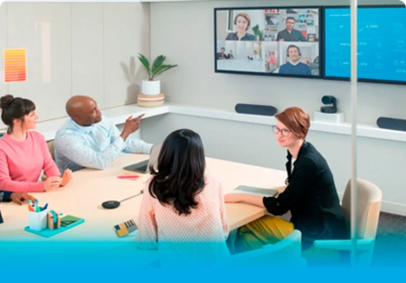 videoconferência sala grande