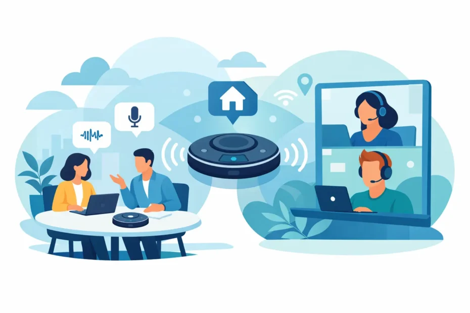 Audioconferência para equipes híbridas eficientes