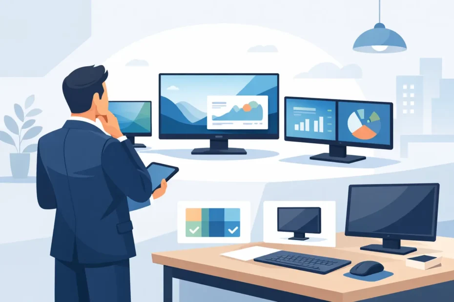 Como escolher um monitor LED corporativo