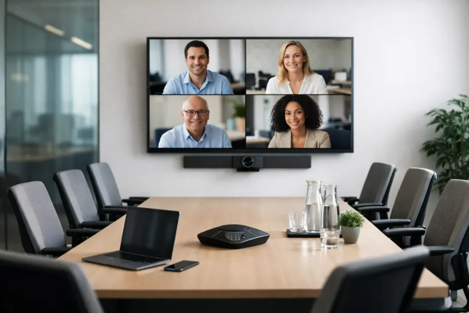 Como montar uma sala de reunião com videoconferência
