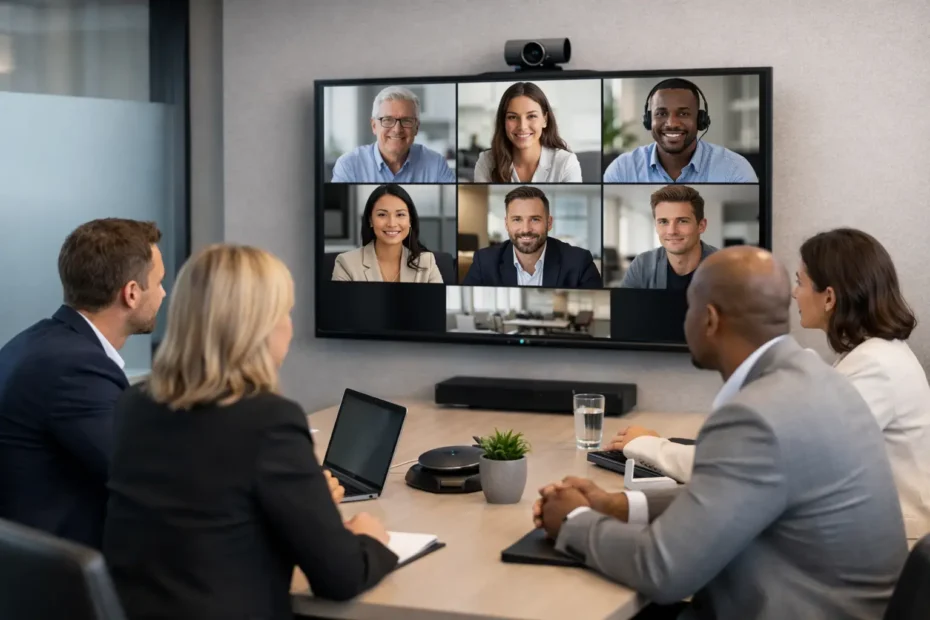 Sala de videoconferência para empresas