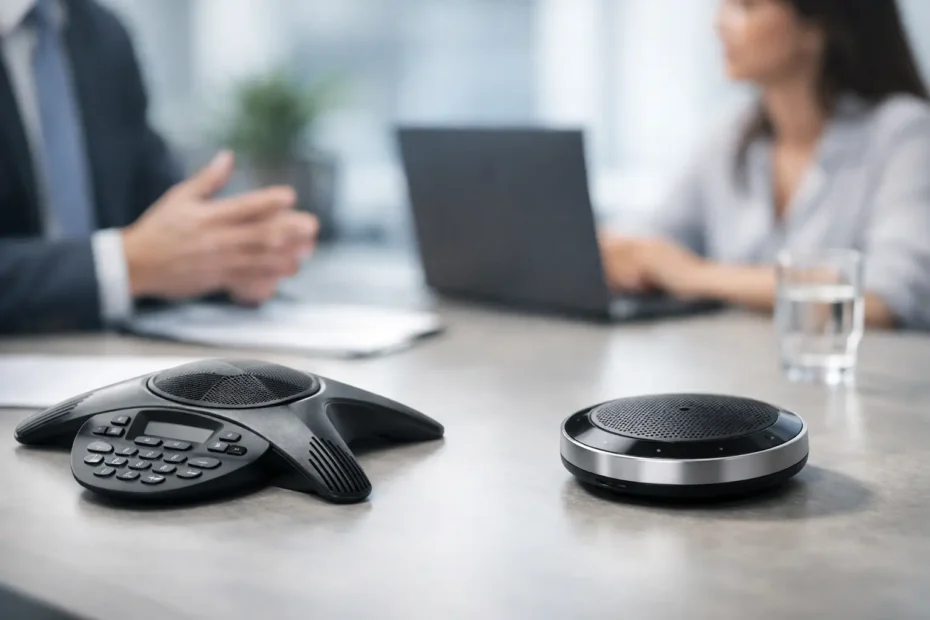 Telefone de conferência ou speaker sem fio?