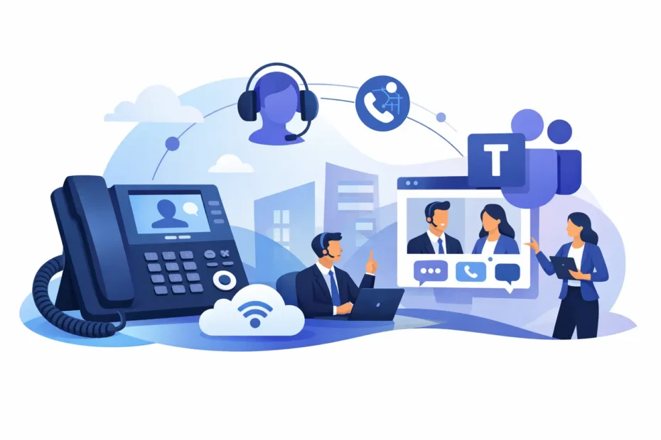 Telefonia VoIP integrada ao Teams para empresas