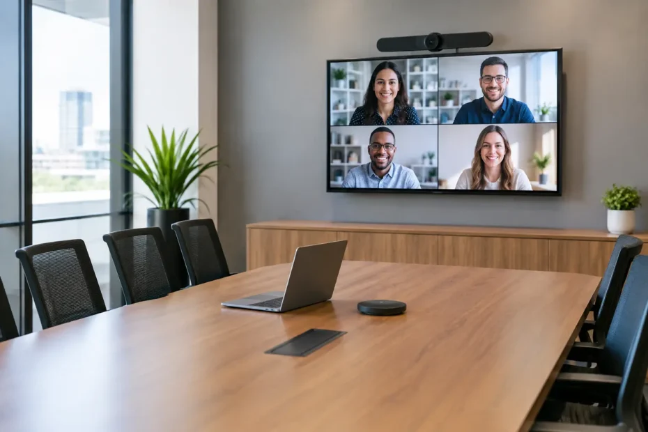Como montar uma sala de videoconferência eficiente