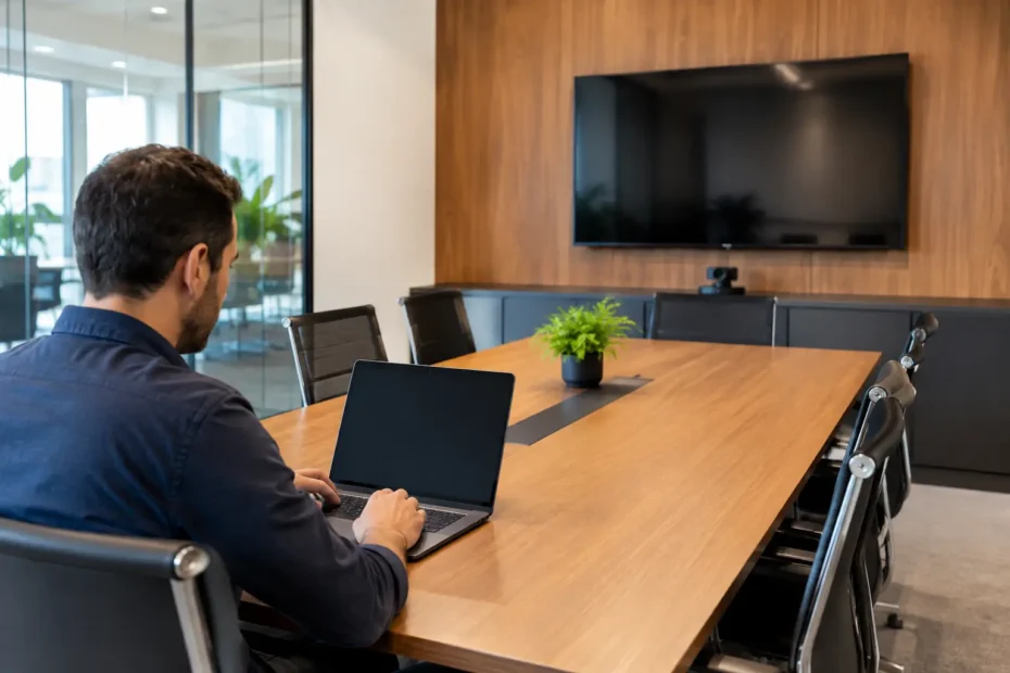Instalação de sala de reunião sem retrabalho