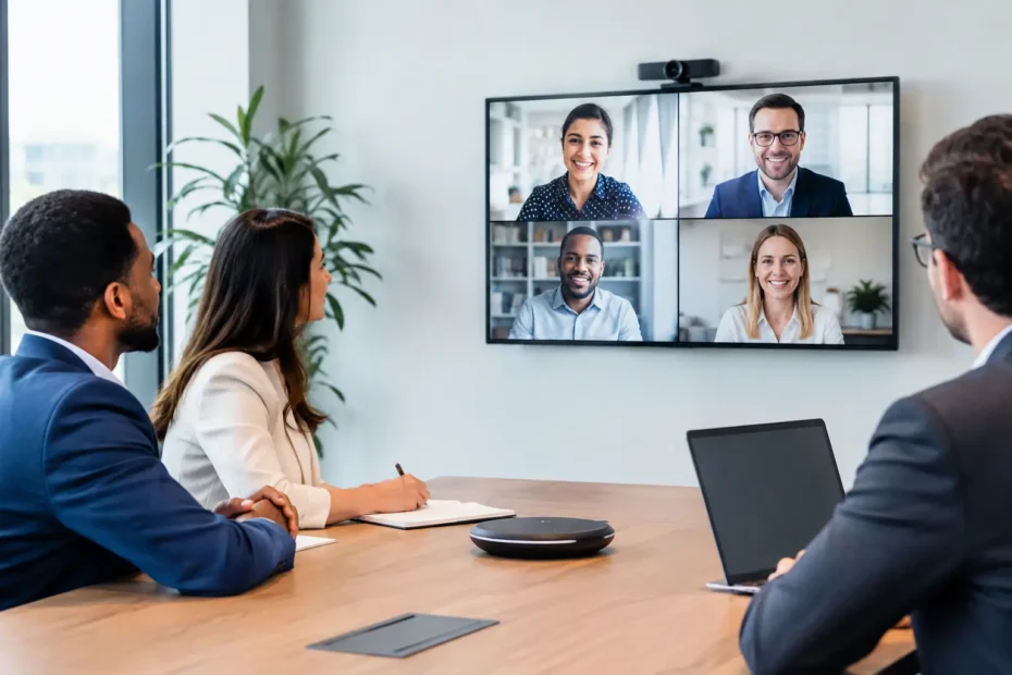 Instalação de videoconferência sem falhas