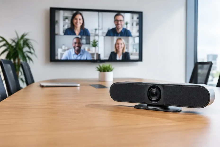 Melhor câmera para sala de reunião para empresas