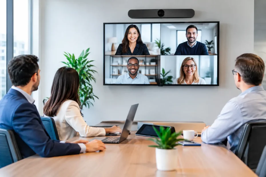 Sistema Microsoft Teams Rooms para empresas