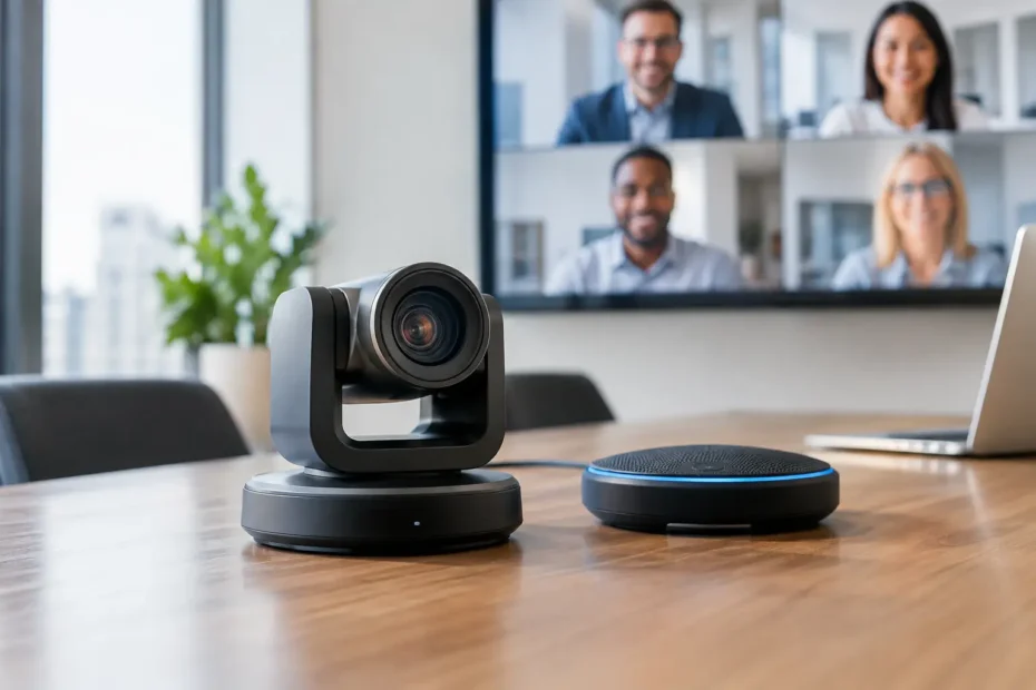 Câmeras para videoconferência corporativa
